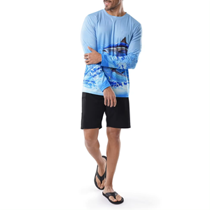 Camisas de pesca transpirables de alta calidad personalizadas OEM para hombre, ropa deportiva de manga larga, temporada de invierno, diseño de sublimación de patrón sólido - Product Image 4