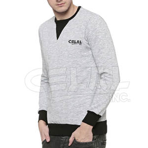 Sudadera lisa de manga larga, ropa deportiva de alta calidad, venta al por mayor, color blanco - Product Image 3