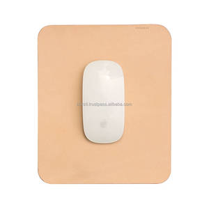Round Leather <b>Mouse</b> <b>Pad</b> Genuine Cowhide Desk Mat Compact Size for Minimalist Office Setup Laptop Accessory LMPD-0009 - Product Image 6