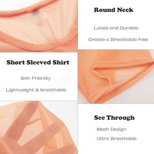 Camisetas de malla informales con tacto ligero para ropa deportiva y camisetas de malla para actividades deportivas - Product Image 5