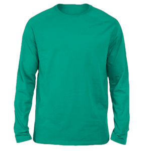 เสื้อยืดผ้าฝ้ายออแกนิกสำหรับผู้ชายเสื้อคอตตอนซักธรรมดาแขนยาวเต็มตัวทรงโอเวอร์ไซส์เข้ารูปไม่มีลายพิมพ์ผ้าไหมสกรีน - Product Image 6