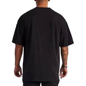 เสื้อยืดทรงบ็อกซ์ฟิต โอเวอร์ไซส์ ผ้าแคนวาส ระบายอากาศได้ดี เป็นมิตรกับสิ่งแวดล้อม สไตล์สตรีทแวร์ เรียบง่าย สำหรับผู้ชาย ทรงบ็อกซ์ ไหล่ตก - Product Image 2