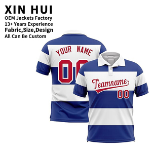 Broderie personnalisée pour maillot de rugby respirant à rayures, conception complète avec votre propre nom, numéro et logo, vêtements de sport pour hommes, taille XL - Product Image 1