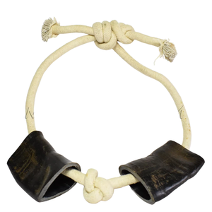 Juguete para masticar perro con cuerno de cuerda de búfalo de agua natural de calidad superior, juguete para masticar mascota saludable y duradero fabricado en la India - Product Image 2