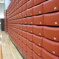 Système de Sièges Rétractables Mobiles Télescopiques Avant à Commande Électrique pour Tribunes Portables de Stades et Gymnasiums Intérieurs