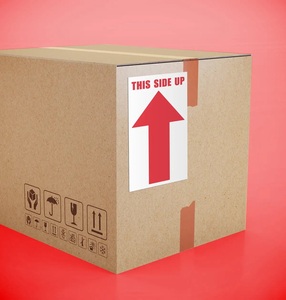 Caution THIS SIDE Industrial Use Packaging <b>Stickers</b> for <b>Small</b> Business Warehouse Shipping Exhibition Delicate Items-500 Pieces - Product Image 3