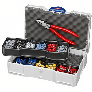 ชุดคีมย้ำหัวสายไฟ Knipex รุ่น 97 71 180 เครื่องมือย้ำหัวสายไฟเพื่อการจัดการปลอกหุ้มสายไฟอย่างมีประสิทธิภาพ - Product Image 3