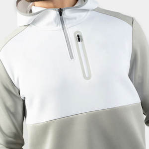 เสื้อฮู้ดซิป ¼ ซิป แขนยาว เนื้อผ้านุ่ม สวมใส่สบายได้ทุกฤดู เสื้อฮู้ดซิป ¼ ซิป - Product Image 3