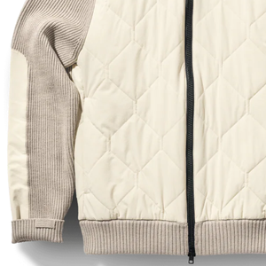 Chaqueta Suéter Híbrida para Hombre, Corte Entallado, Frente Acolchado con Cierre, Tejido de Punto, Estilo Casual para Invierno, Estilo Elegante - Product Image 6