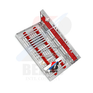 Cassette de esterilización Kit de cirugía periodontal Dental 14 piezas Instrumentos de acero inoxidable para la venta - Product Image 1