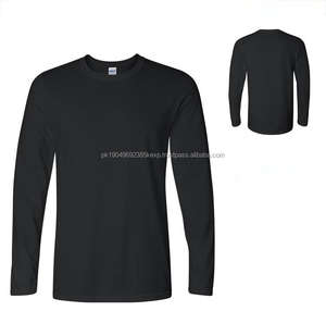 Camiseta de Manga Larga para Hombre, Cuello Redondo, Transpirable, de Algodón, Personalizable con Impresión - Product Image 1