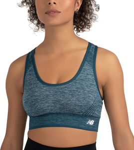Soutien-gorge de sport sans couture MID pour femmes Impact Heather Keyhole Design personnalisable Top Fabricant Coussinets amovibles grande taille - Product Image 1