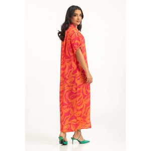 เดรสลายดอกไม้ประดับโครเชต์ พิมพ์ลายดิจิตอล WM-DRS-SS25-208 ทรงปกติ ไซส์ XL ซับในผ้าสแปนเด็กซ์ เหมาะสำหรับงานปาร์ตี้ - Product Image 5