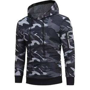 Sweat-shirts à manches longues pour hommes de haute qualité, nouvelle mode camouflage avec broderie de logo personnalisé, respirants et coupe-vent pour l'hiver - Product Image 3