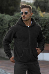 Moda Sherpa Sudadera con capucha Unisex Invierno Poliéster/Algodón Alta calidad Casual Servicio OEM - Product Image 5