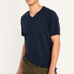 Camiseta Lisa de Algodón 100 % de 230 g/m² para Hombre, Cuello en V, Ajuste Normal, Personalizable, de Alta Calidad - Product Image 1