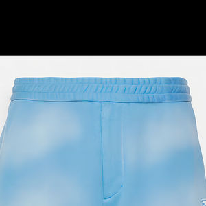 Pantalones cortos de algodón 100% con lavado ácido Vintage para hombre, patrón sólido de rizo francés personalizado, estilo de cordón con estampado de hojaldre - Product Image 6