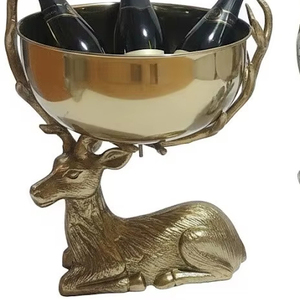 RTS Gold & Silver Reindeer Champagne Bowl for Champagne bottle or Cooler for Party Events Hotel & Barware Decoration Beverage - Product Image 1