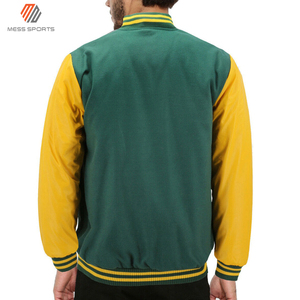 2024 MESS SPORTS Cool <b>Men</b> Winter Varsity <b>Baseball</b> <b>Jacket</b> Slim Sleeve Reversible Wool/Polyester Best Price - Product Image 4