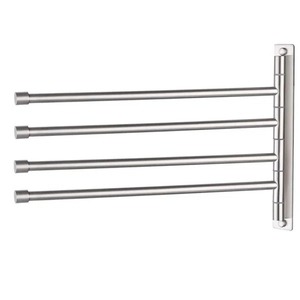 Designer Silver <b>Towel</b> Holder Combining Contemporary Style With Long Lasting High Quality Performance - Product Image 2