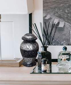 Keepsake Embrace Angle Preying Cremation <b>Urns</b> High Quality Classic Shape Metal Small Keepsake Made India - Product Image 4