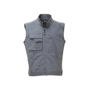 Ropa DE SEGURIDAD reflectante para hombre y mujer, chaleco de trabajo de hierro gris ondulado en lona de algodón elástico, de color gris, para el - Product Image 2