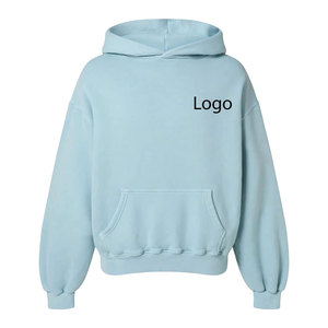 Poids lourd Boxy Fit 500 GSM personnalisé unisexe surdimensionné 100% coton sweats à capuche sans cordon Double couche mélangé pour l'hiver - Product Image 5
