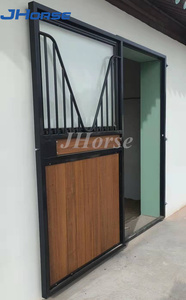 JHorse installa facilmente porte da fienile per attrezzature per cavalli con struttura in vetro inossidabile zincato - Product Image 3