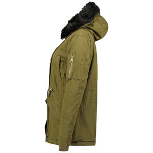 Parka d'hiver longue pour femme sur mesure avec fermeture éclair, imperméable, respirant, capuche et poches pour une utilisation en extérieur - Product Image 4