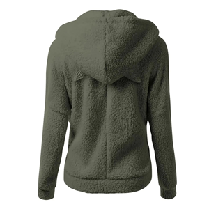 Long Sleeve Comfortable <b>Sherpa</b> Ladies Zipper Casual Wear Regular Style <b>Hoodies</b> Breathable Best Quality <b>Hoodies</b> - Product Image 3