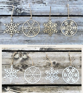 Ornement de Noël de décor d'arbre en métal d'impression de couleur de conception unique de luxe avec - Product Image 4
