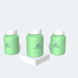 Wholesales Custom Printing <b>Plastic</b> <b>Packaging</b> Cylinder Green PET <b>Plastic</b> Bottle for Medicine, Vitamin Pill Made in Vietnam - Product Image 5