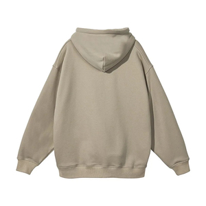 High Quality 500 GSM Cotton Thick Heavyweight Oversized Hoodies No <b>String</b> Unisex Custom Logo Plus Size Hoodies - Product Image 2