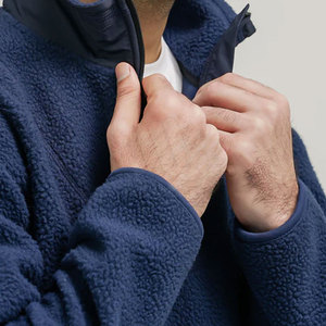 Sweat-shirt d'hiver classique pour homme en polaire sherpa à demi-zip, imprimé numériquement, écologique, respirant, confortable, décontracté, pour la détente - Product Image 6