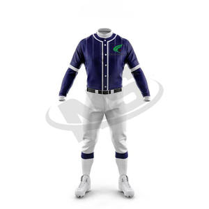 Bajo MOQ uniforme de béisbol tamaño personalizado jóvenes y adultos cosido Jersey 100% poliéster OEM ropa deportiva al por mayor - Product Image 3