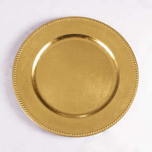 Nouvelle assiette de présentation dorée pour mariage, idéale pour les réceptions, les hôtels et les banquets, vaisselle de table - Product Image 1