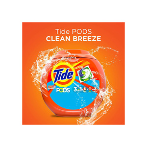 Parfum frais d'avril pour dosettes de marée Downy 4-en-1 détergent à lessive Pacs 66 pièces de forme solide avec assouplissant éclaircit le nettoyage - Product Image 2