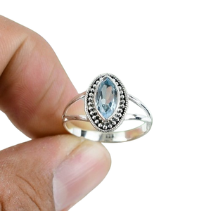 Handmade 925 <b>Sterling</b> <b>Silver</b> Agate Bezel <b>Set</b> <b>Ring</b> for Women's Rhodium Plated Solid Wedding Engagement Party Jewelry Trendy - Product Image 1