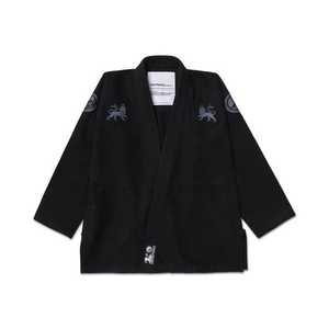 Ensemble Kimono de Jiu-Jitsu Officiel Gracie Barra Bleu Marine Storm, Modèles Single, Double et Pearl Wave, Tenue de Compétition Complète GI Bleue - Product Image 1
