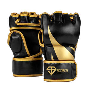 Guantes de Entrenamiento de Lucha MMA, Fabricación Profesional, Guantes de Lucha MMA de Cuero, Material Duradero - Product Image 1