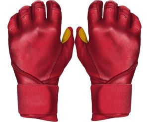 Guantes de bateo de béisbol de cuero de cabra genuino de la mejor venta Guante de bateo de béisbol de tamaño personalizado para adultos jóvenes de alta calidad - Product Image 2