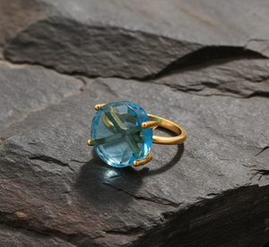 Bague pour femme en argent sterling 925 plaqué or, style bohème classique, pour les fêtes, sans nickel - Product Image 2