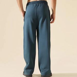 Pantalon de jogging sport pour homme, coupe droite, taille mi-haute, tissu peigné, poches, taille élastique, pour la course à pied, 2026 - Product Image 4