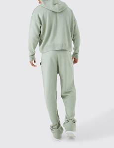 Conjunto Deportivo de 2 Piezas para Hombre, Sudadera con Capucha y Pantalones Deportivos con Logotipo Bordado, 100% Algodón, Modelo 2026 - Product Image 2