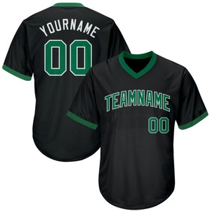 Camiseta de Béisbol Roja con Cuello en V Personalizada por Sublimación para Hombre, Personalizable con su Logotipo y Número - Product Image 3