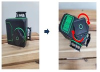 Niveau laser HIKARI haute précision 4D 16 lignes rotatif vert de qualité industrielle, auto-nivelant, protection IP54, intérieur 20M