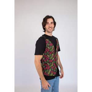 Chaleco Acolchado Ligero con Diseño de Calavera de Piña, Cortavientos, Tallas Grandes, Decoración con Botones, Logotipo Personalizado, Hecho de Poliéster Tejido - Product Image 5