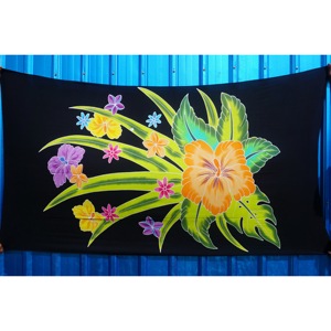 Pareos Hawaianos Pintados a Mano 100% Rayón de Alta Calidad, Ropa de Playa Personalizada al por Mayor, Cubierta para las Islas del Pacífico Asiático HPGU027-02-200 - Product Image 1