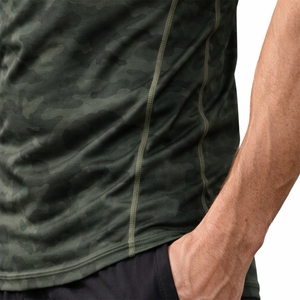 Camiseta de Compresión de Camuflaje para Hombre, Manga Corta, Ropa Deportiva para Gimnasio, Transpirable, Elástica, Protector de Erupciones para Fitness - Product Image 6