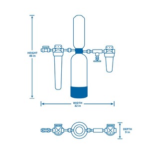 Système de filtration d'eau Aquasana pour toute la maison, économique, avec filtration multiple et raccords en laiton - Product Image 5